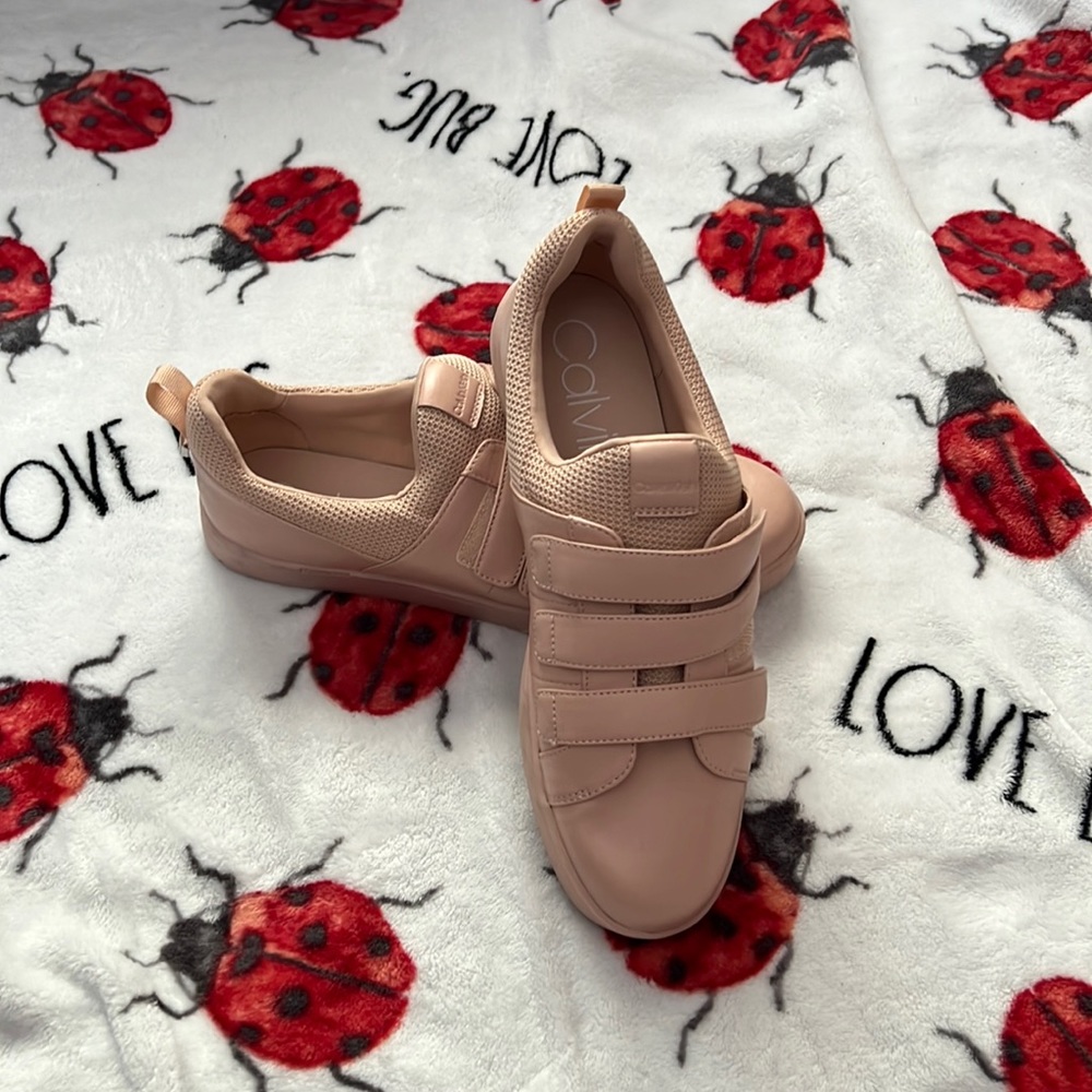 Calvin Klein Pink Irah Velcro Sneakers